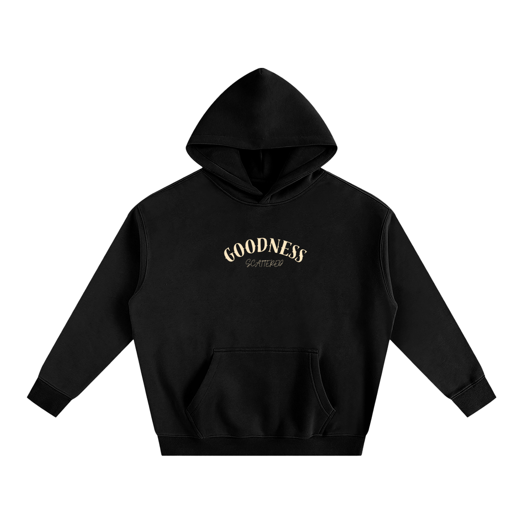 Free Time - Oversize Fleeced Hoodie (Black)