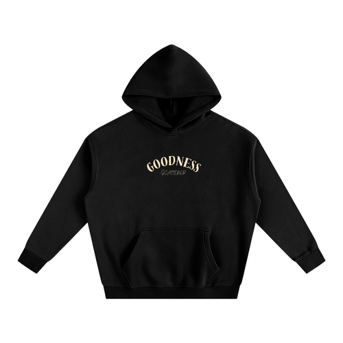 Free Time - Oversize Fleeced Hoodie (Black)