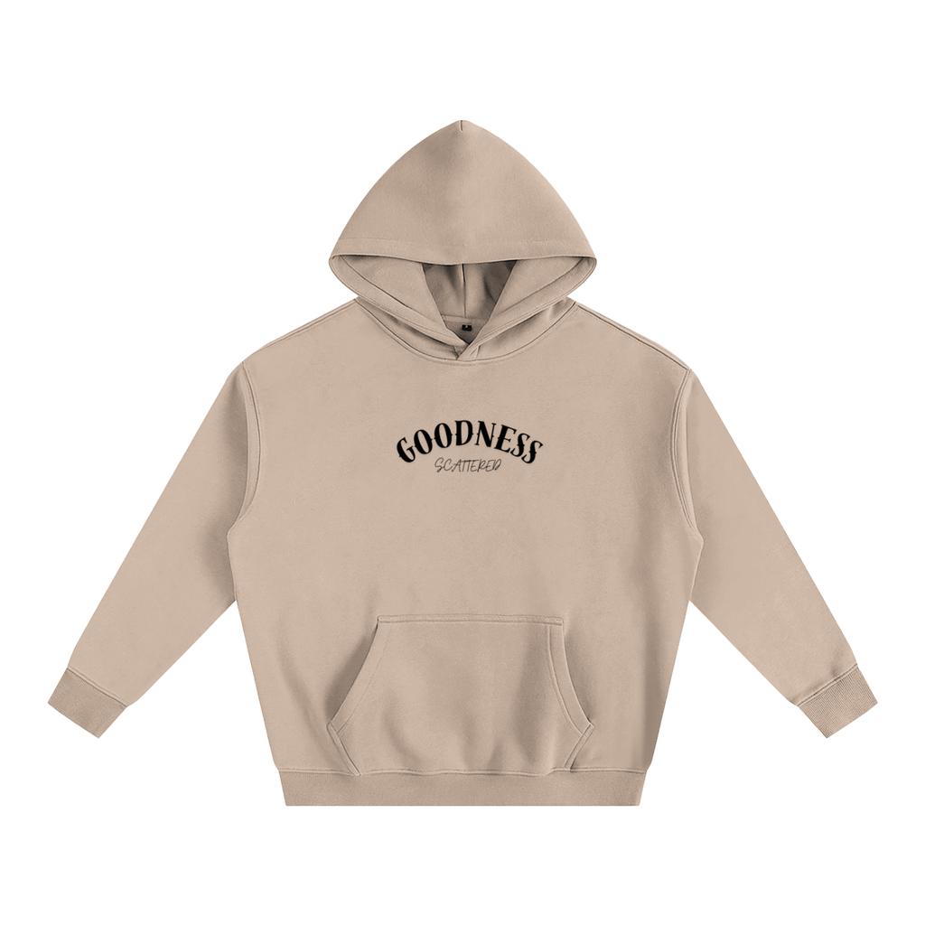 Free Time - Oversize Fleeced Hoodie (Tan)